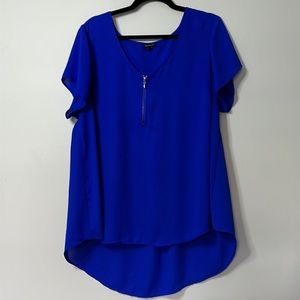 Blue torrid blouse